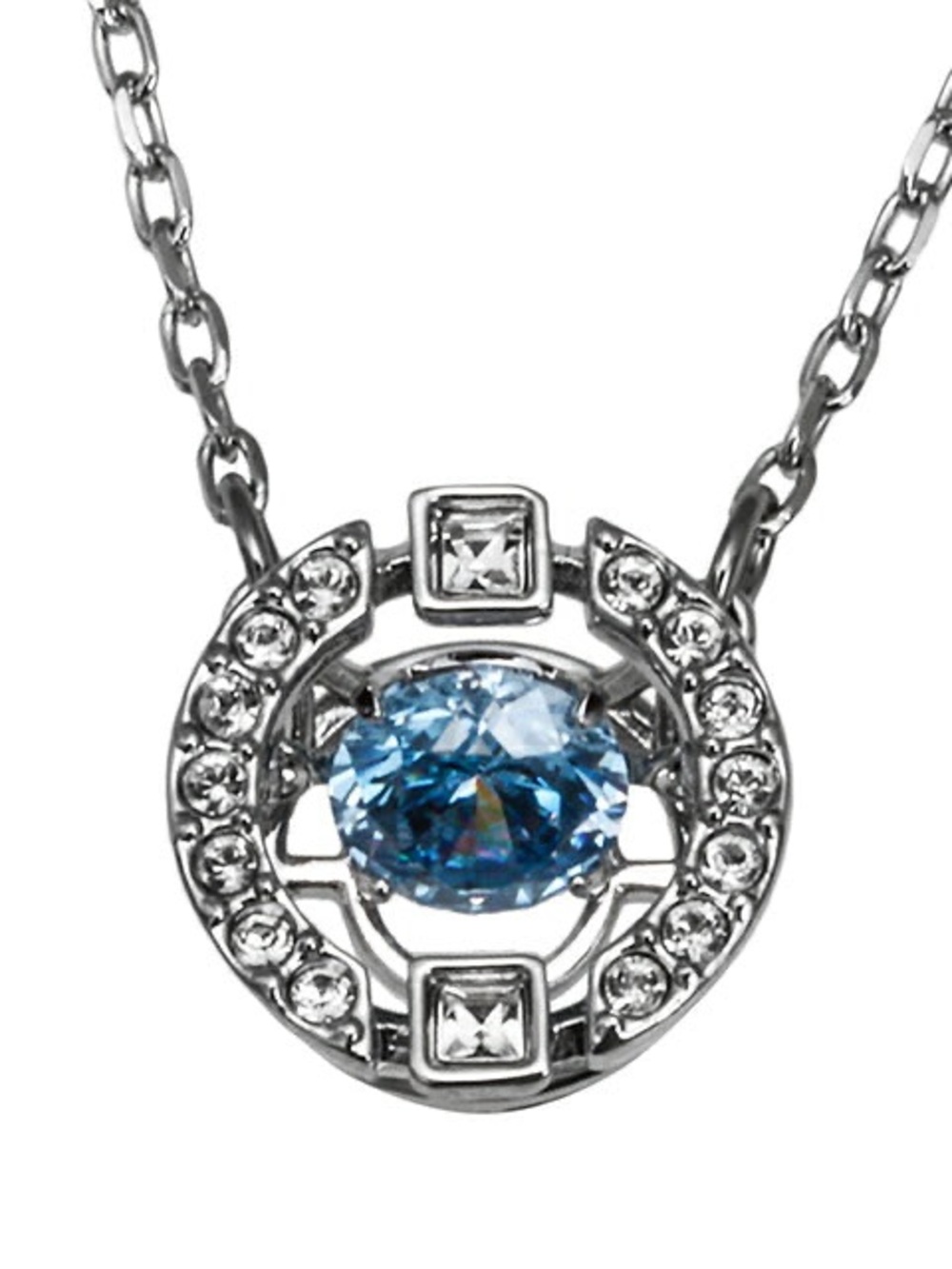 Swarovski Silver Crystal Pendant Necklace